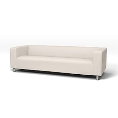 IKEA Organic Panama Cotton Klippan 4 Seater Sofa Cover Regular Fit With Piping Machine Washable Lightinthebox