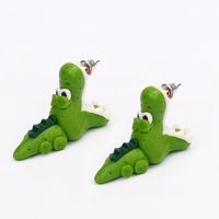 Cute Green Crocodiles Earrings