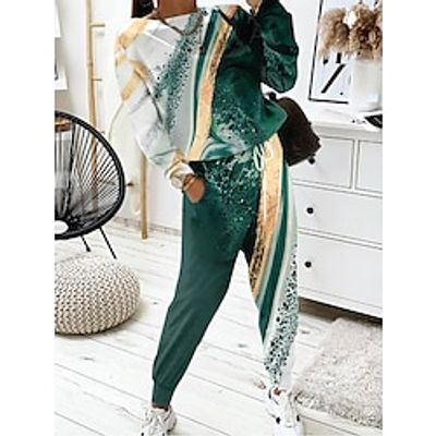 Women's Sweatshirt Tracksuit Pants Sets Graphic Abstract Black Pink Red Print Drawstring Long Sleeve Outdoor Casual Sports Daily Round Neck Regular Fit Spring Fall Lightinthebox Women's Sweatshirt Tracksuit Pants Sets Graphic Abstract Black Pink Red Print Drawstring Long Sleeve Outdoor Casual Sports Daily Round Neck Regular Fit Spring Fall Lightinthebox