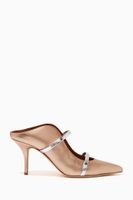 Maureen 70 Mules in Metallic Nappa - thumbnail