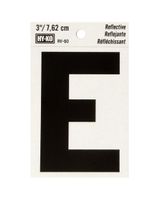 Hy-Ko 3 Inches Black Reflective Letter E Hy-Ko 3 Inches Black Reflective Letter E
