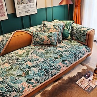 Super Soft Floral Sofa Slipcover 100% Cotton  Sofa Seat Cover Anti-scratch Furniture Protector Couch Cover  Furniture Protector for Dogs Cats Kids Lightinthebox
