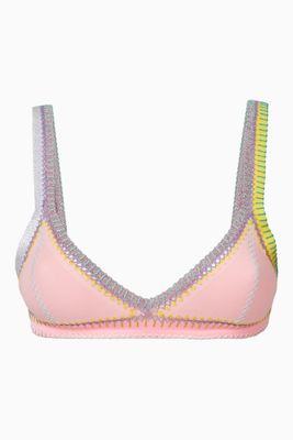 Aurora Tri-Star Reversible Bikini Top in Stretch Nylon Aurora Tri-Star Reversible Bikini Top in Stretch Nylon