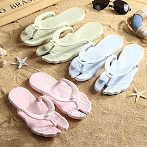 Women's Men's Eazy To Pack Travel Flip Flops, Solid Color Open Toe Non-slip Quick Drying Slides Shoes, Folding Storage Slippers, Beach Travel Portable Bath Non-slip Slippers Lightinthebox
