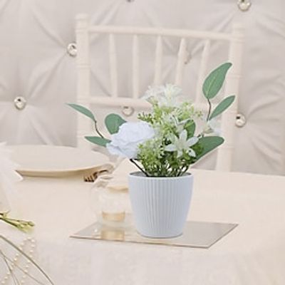 Simulated Rose Potting Suitable for Christmas Home, Restaurant, Indoor and Outdoor Activities, Garden Landscape, Office, Wedding Decoration miniinthebox