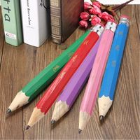 34CM Large Real Giant Character Wooden Pencil With Eraser Gift School Supply Actually Writes