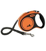 Flexi Xtrema Tape Leash 5m - Orange Medium