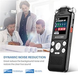 Professional Voice Activated Digital Audio Voice Recorder 8GB 16GB 32G Noise Cancelling Recording PCM Support OTG WAV MP3 Player Lightinthebox