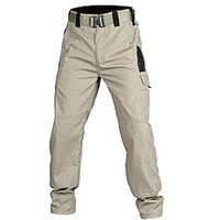 Men's Cargo Pants Cargo Trousers Tactical Pants Button Multi Pocket Plain Wearable Casual Daily Holiday Sports Fashion Army Green Khaki Lightinthebox - thumbnail