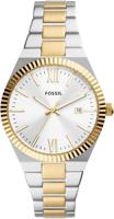 Fossil Scarlette Three-Hand Date Two Tone Stainless Steel Watch-ES5259