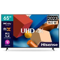 Hisense 65 inches UHD 4K Smart TV, Black, 65A6K