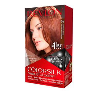 Revlon ColorSilk Beautiful Color Permanent Hair Color 55 Light Reddish Brown