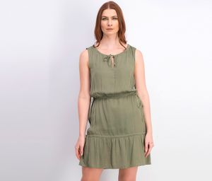 Womens Sleeveless Mini Dress  Olive