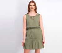 Womens Sleeveless Mini Dress  Olive - thumbnail