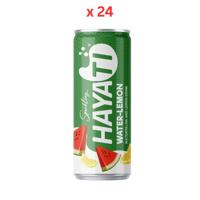 Hayati Water Lemon Sparkling Fruit Soft Drink - 250ML Pack Of 24