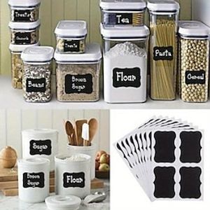 Sets Chalkboard Blackboard Chalk Board Stickers Craft Kitchen Jar Labels Authenticity Guarantee miniinthebox