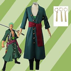 Inspired by One Piece Roronoa Zoro Anime Cosplay Costumes Japanese Carnival Cosplay Suits Long Sleeve Costume For Men's Boys Lightinthebox