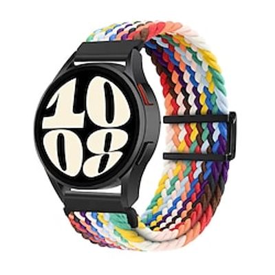 Watch Band for Samsung Galaxy Watch 6/5/4 40/44mm, Galaxy Watch 5 Pro 45mm, Galaxy Watch 4/6 Classic 42/46/43/47mm, Watch 3, Active 2, Gear S3 S2 Fabric Replacement  Strap Breathable Sport Band miniinthebox