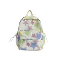 Women's Backpack 3D Print Mini Backpack Daily Galaxy Nylon Large Capacity Lightweight Zipper Black White Pink miniinthebox