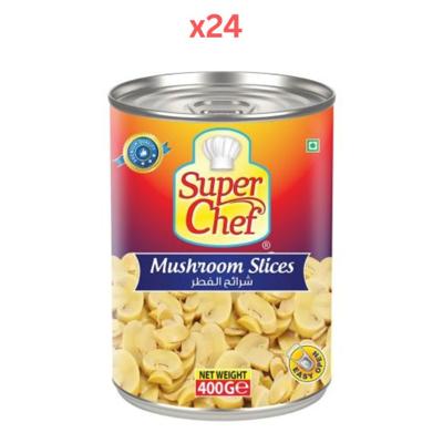 Super Chef Mushroom Slice 400Gm (Pack Of 24)