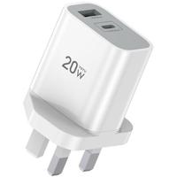 Totu 20W A and C UK Travel Charger White - CACQ-013