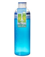 Sistema 700ml Trio Water Bottle Blue - thumbnail