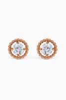 Salasil Earrings with Diamonds in 18kt Rose Gold, Mini Salasil Earrings with Diamonds in 18kt Rose Gold, Mini
