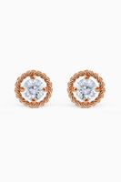 Salasil Earrings with Diamonds in 18kt Rose Gold, Mini - thumbnail