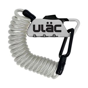 Ulac Piccadilly Carabiner Cable Combo Lock Silver