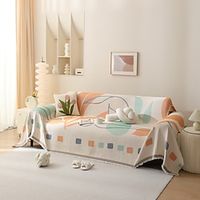 Throw Blankets for Couch and Bed, Soft Cozy Sofa Cover Chenille Blanket with Tassel ,Decorative Blankets and Throws, Floral Yarn-dyed Blanket for Funiture Protection Lightinthebox