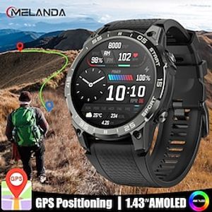 Military GPS Smart Watch Men 1.43 AMOLED Screen Heart Rate IP68 Waterproof Sports SmartWatch For Xiaomi Android IOS miniinthebox