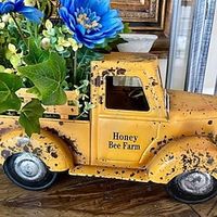 Retro Truck Resin Flower Pot, Succulent Planter Pots, Farmhouse Truck Floral Arrangement Decor, Car Plant Decor, Patio Garden Planter, Planters For Outdoor Plants For Home Garden Outdoor Decor miniinthebox - thumbnail