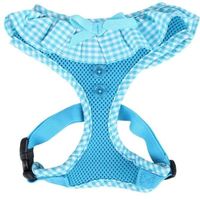 Puppia Vivien Harness A Sky Blue L Neck 13.5 Inch Chest 20 - 29 Inch