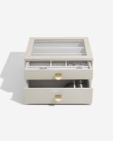 Stackers Classic 2 In 1 Jewelry Organizer And Drawer Set Oatmeal Gold