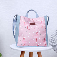 Women Casual Print Flower Oxford Travel Shoulder Bags