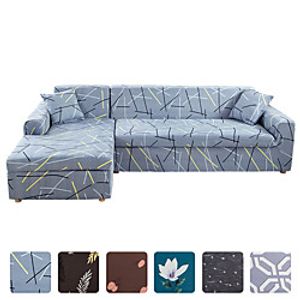 High Quality Print Dustproof All-powerful Slipcovers Stretch L Shape Sofa Cover Super Soft Fabric Couch Cover Sofa Furniture Protector With One Free Boster Case Lightinthebox