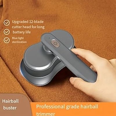 1pc Fabric Shaver Electric Lint Remover Blue Light Mite Remover USB Rechargeable Sweater Shaver 90 RotatablePower Lint Shaver Fuzz Remover Portable Hairball Trimmer For Clothes Bedding Furni Lightinthebox