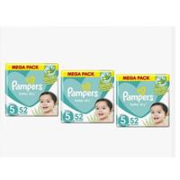 Pampers, Baby-Dry Diapers Size 5, 52 Diapers x 3