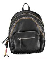 Desigual Black Polyethylene Backpack - DE-24446