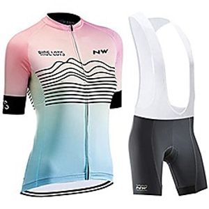 women's cycling jerseys suit breathable stretchy 5d padded cycle top bib shorts for riding racing mountain bike(xxxl,a) Lightinthebox