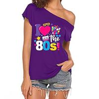 Retro Vintage 1980s Masquerade T-shirt Women's Halloween Party / Evening T-shirt Lightinthebox