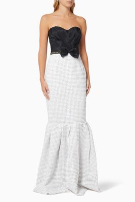 Mermaid Dress in Ottoman Knit & Tweed Mermaid Dress in Ottoman Knit & Tweed