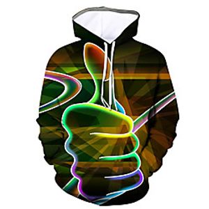Men's Hoodie Graphic Hooded Daily Going out Statement 3D Print Hoodies Sweatshirts  Rainbow miniinthebox
