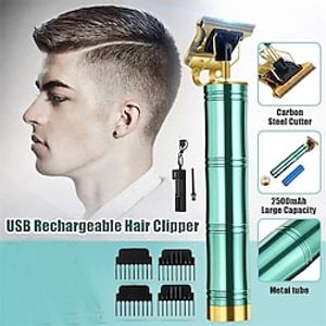 Professional Hair Trimmer Zero Gapped T-Blade Close Cutting Hair Clippers for Men Rechargeable Cordless Trimmers for Haircut Beard Shaver Barbershop Lightinthebox