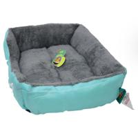 Grizzly Square Dog Bed Green Extra Large - 80 X 60Cm Sauqre Dog Bed