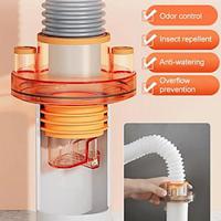 Kitchen Sink Drain Pipe Triple Connection Anti-Odor Joint Compatible with Hand Washbasins, Sinks, Dishwashers, Water Purifiers, and Washing Machines Lightinthebox