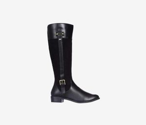 Womens Deliee Wide Calf Knee High Boot  Black