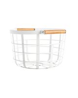 Little Storage Round Storage Basket White