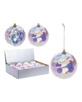 Homesmiths Christmas 80mm Ball Fish Scale Assorted 1 Piece