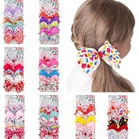 6 Pieces Kids Girls' Active  Sweet Outdoor  Festival Heart Bow Hair Accessories White  Purple  Pink Kid onesize Lightinthebox - thumbnail